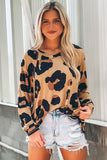 Print Long Sleeve Loose Top