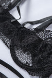 Cadged Strappy Lace Bralette Set