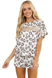 Jungle Green Camo Sequin Short Sleeve and Shorts Lounge Set