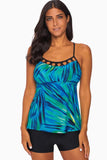 Crisscross Hollow-out Tankini Swimsuit
