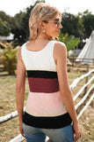 Color Block Knitted Sweater Vest