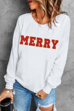 MERRY Graphic Pullover Sweatshirt
