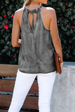 Halter Neck Denim Tank Top