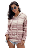 Tie Dye Long Sleeve Drawstring Hoodie