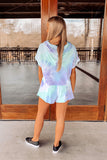 Purple Tie Dye Lounge Two-Piece Set