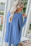 Oversize Zipped Red Lips Long Sleeve Top with Pockets