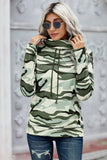 Camo Cowl Neck Sweatshirt