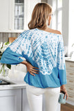 Fashion Casual Tie Dye Print Blouse