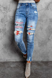 LIFE IS BETTER in the MOUNTAINS Distressed Skinny Jeans