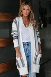 Pocketed Cotton Blend Cardigan