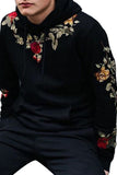 Floral Embroidered Men's Hoodie