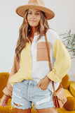 Color Block Textured Long Sleeve Shirt with Pocket