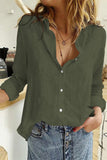 Textured Solid Color Basic Shirt