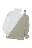Turtleneck Cold Shoulder Sweater