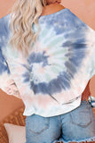 Rainbow Tie Dye Pullover Long Sleeve Top