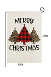 MERRY CHRISTMAS Trees Print Graphic Garden Flag