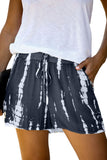 Tie Dye Drawstring Casual Shorts