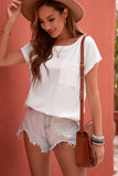 Pocketed Tee with Side Slits