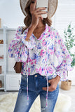 Rose Cakewalk Floral Smocked Blouse