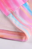 Multicolor Tie Dyed Pocket Pullover Hoodie