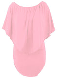 Plus Size Multiple Dressing Layered Dark Blue Mini Poncho Dress