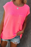 Pocketed Tee with Side Slits