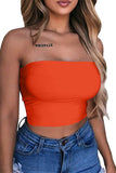 Strapless Tube Crop Top