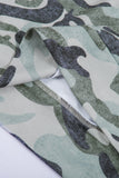 Camo Graphic Print Long Sleeve Top