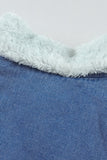 Lapel Collar Button Fleece Jacket