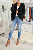 Chunky Knit Solid Cardigan with Pocket