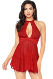 Open Keyhole Babydoll Set