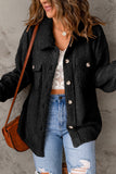 Flap Pockets Button Front Jacket