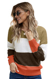 Pullover Colorblock Winter Sweater