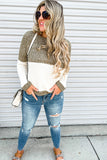 Plus Size Round Neck Colorblock Sweater