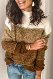 Colorblock Knit Pullover Sweater