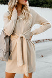 Dont Let Me Go Tie Sweater Dress