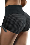Side Drawstring Anti Cellulite High Waist Scrunch Butt Lift Shorts