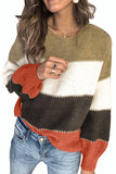 Pullover Colorblock Winter Sweater