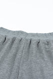 Drawstring High Waist Straight Leg Pants