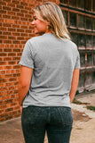 GAME DAY Leopard Print Short Sleeve Graphic Tee