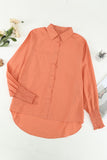 Billowy Sleeves Pocketed Shirt