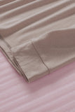 Khaki Color Block Raglan Sleeve Top