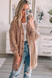 Ribbed Buttons V Neck Cardigan