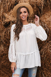 French Fling Lace Tunic Top