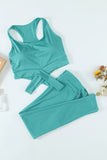 Crisscross Sports Bra and Leggings Set