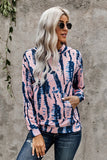 Multicolor Tie-dye Print Pullover Hoodie
