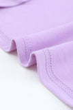 Solid Ruffled Short Sleeve T-shirt
