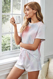 Tie Dye Print Lounge Short Set