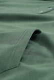 Snap Button Pullover Hoodie with Pocket