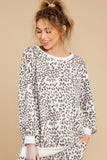 Print Long Sleeve Top & Drawstring Joggers Loungewear